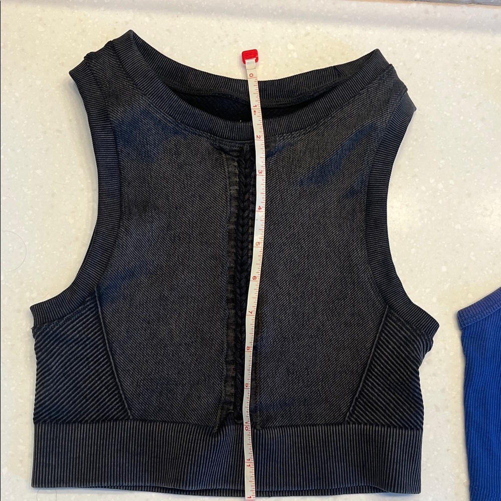 aerie Ribbed Tank Top Set - Black, Blue, Beige, Lime - Picture 2 of 13